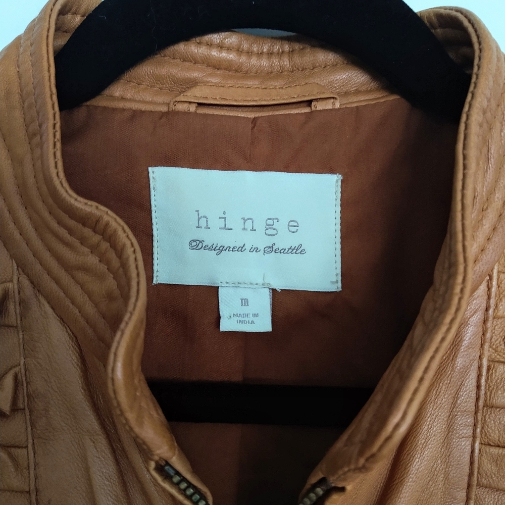 HINGE Leather Jacket - Picture 3 of 4